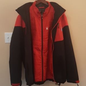 Spyder insulated mens ski coat